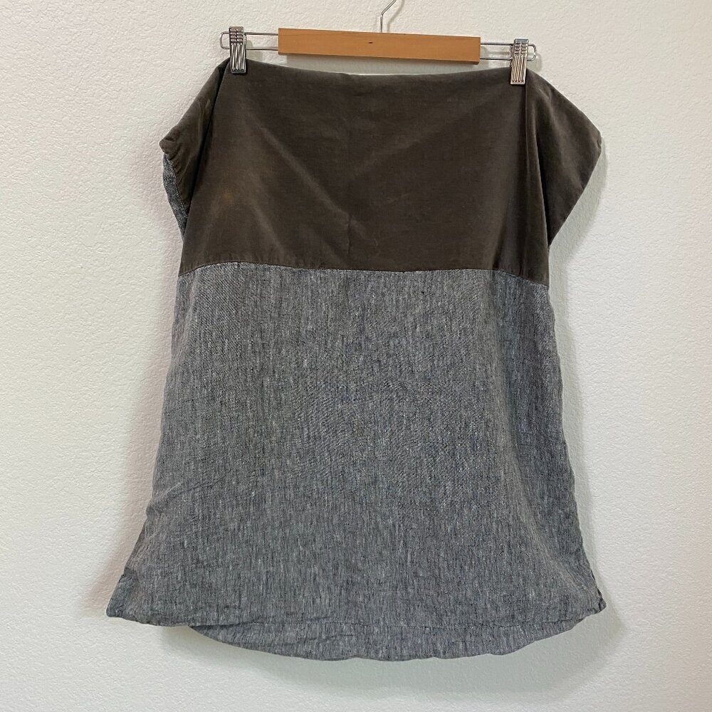 West Elm Linen Velvet Eruo Sham 26x26 Gray